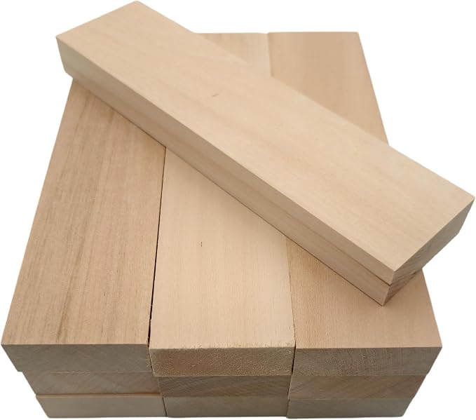 10PCS Basswood Carving Blocks, Whittling Wood Carving Kit, Unfinished Wooden