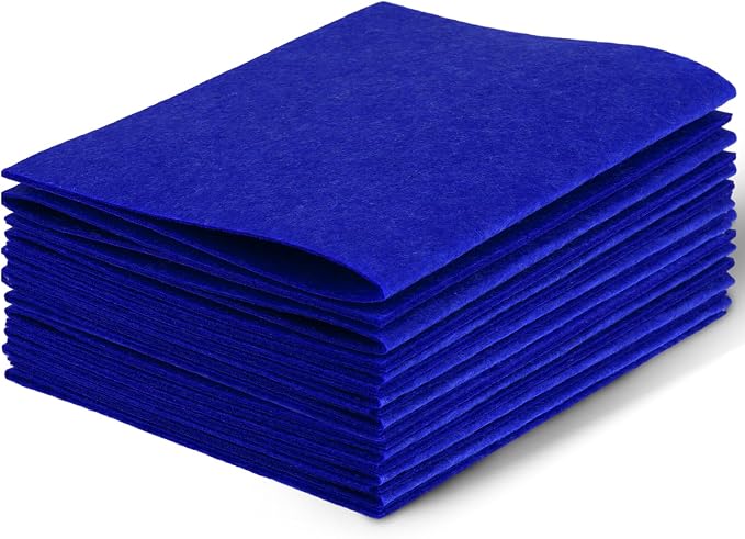 10Pcs Felt Sheets Fabric, for Halloween Christmas, for DIY and Sewing Projects