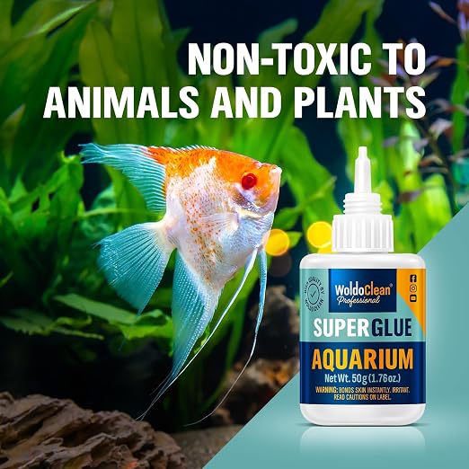 WoldoClean Aquarium Super Glue Gel 50g Fish Safe