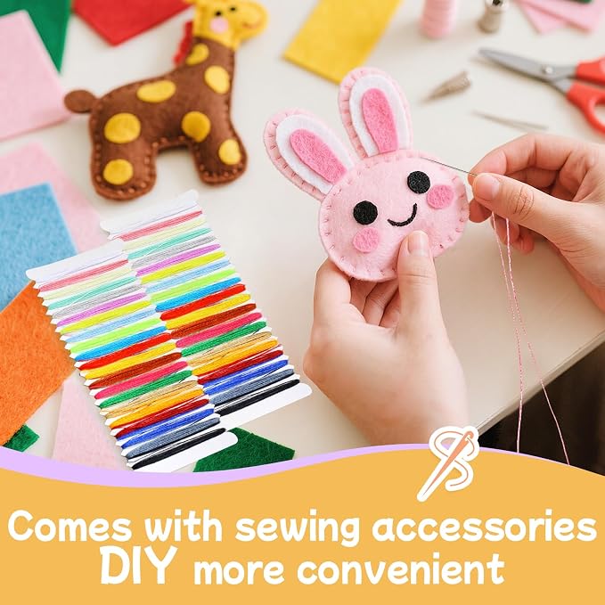 moinkerin 40Pcs Felt Sheets for Crafts