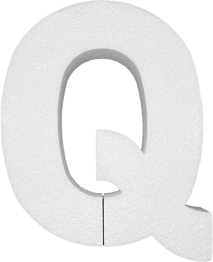 12 Inch Smooth Foam Letters