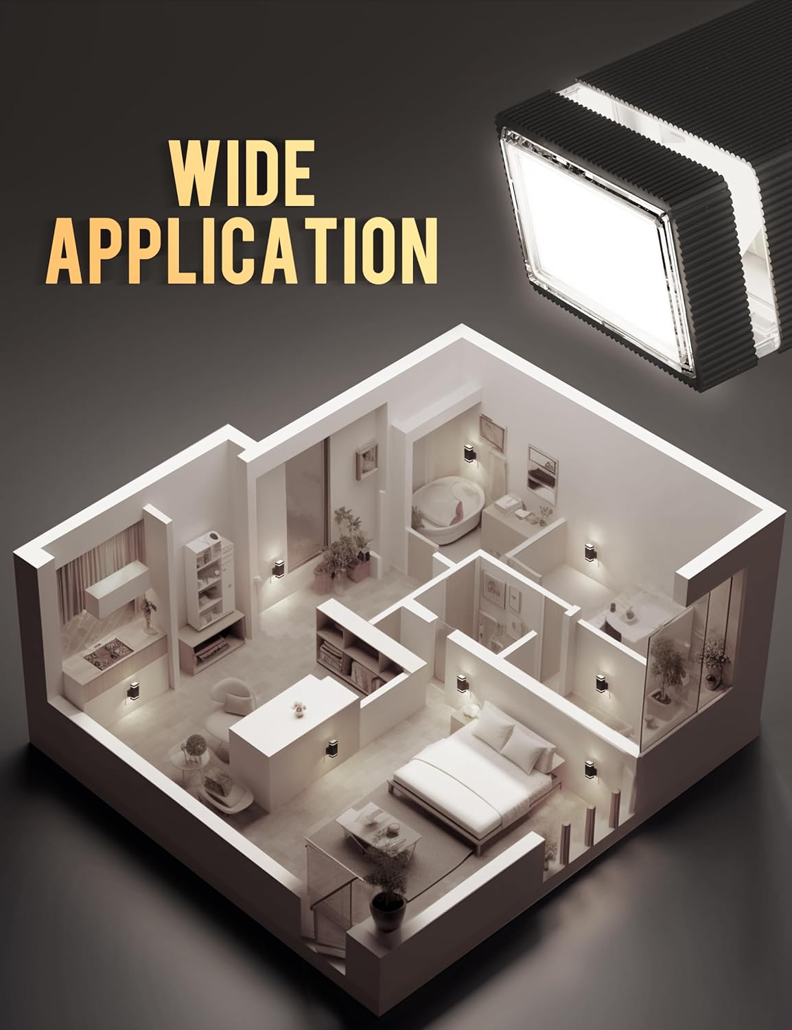 DORESshop Bright LED Night Light Plug in [2 Pack], Night Lights Plug into Wall with Dusk-to-Dawn Sensor, 0-100lm Dimmable Nightlights with Light Sensor for Adults, Hallway, Bedroom, Stairway