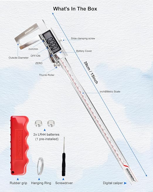 GODESON Digital Caliper 12 inch
