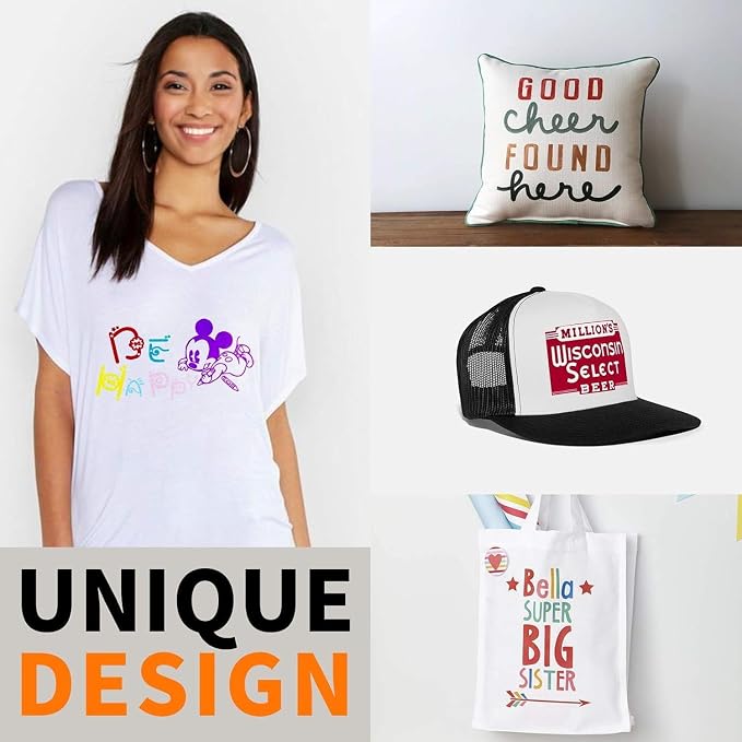 HTVRONT White HTV Heat Transfer Vinyl Bundle: 24 Pack 12"x12" Iron on Vinyl |