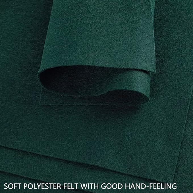 Jtnohx Color Felt, Soft Felt Sheets, 1.4mm Thick 8"x12" Handicraft Felt Fabrics