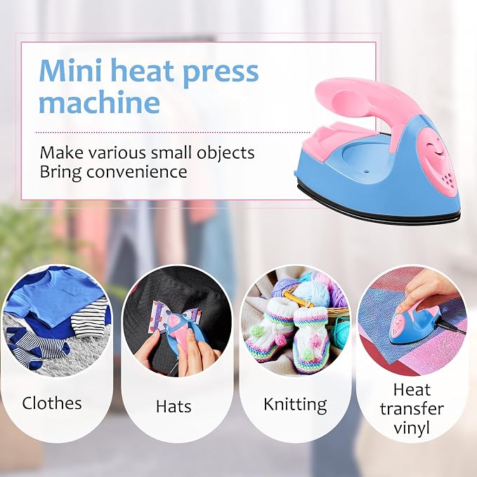 Honoson Mini Craft Iron Mini Heat Press Small Iron 3.93 x 2.36 x 2.76 in
