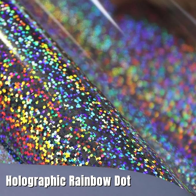 Holographic Silver Metallic Foil HTV Heat Transfer Vinyl