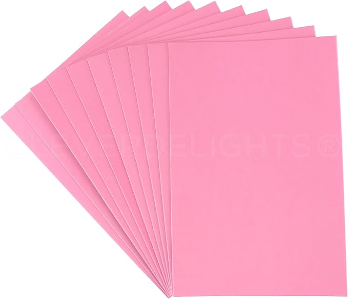 10 Pack - CleverDelights 8" x 12" Foam Sheets - Assorted Colors - Large Self