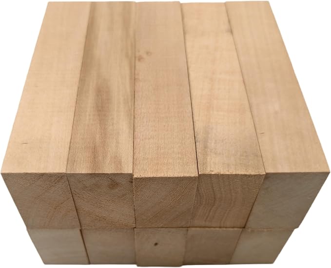 10PCS Basswood Carving Blocks, Whittling Wood Carving Kit, Unfinished Wooden