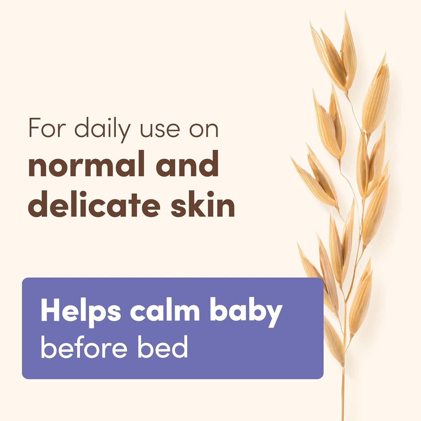 Aveeno Baby Calming Comfort Bath & Body Lotion Set, Nighttime Baby Skin Care Products with Nourishing Oatmeal Plus Relaxing Lavender & Vanilla Scents, Paraben- & Phthalate -Free, 2 Items