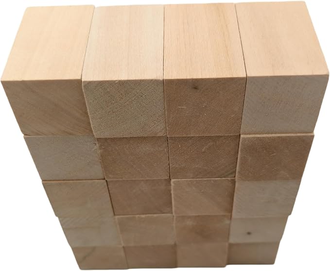 20PCS Basswood Carving Blocks, Whittling Wood Carving Kit, Unfinished Wooden