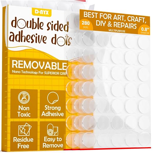 D-NYX Double Sided Tape Sticky Dot Removable Putty No Trace Clear Sticky Tack