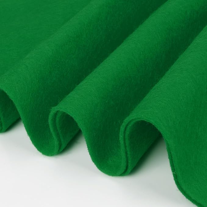 Emerald Green Fabric Sheet 36" X 36", 1.4mm Thick Large Soft Durable Flexible