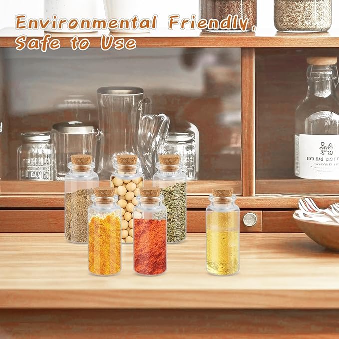 24 Pcs 30ml/1oz Glass Bottles Transparent Mini Glass Vials Empty Sample