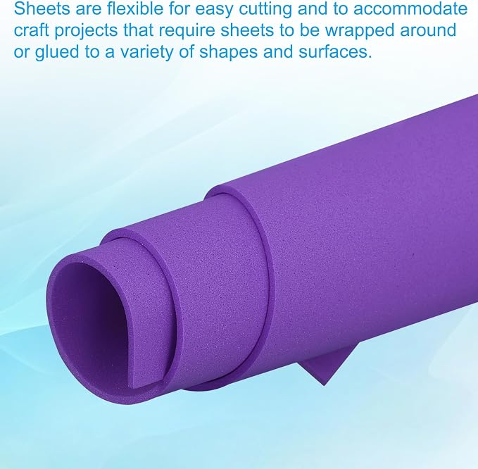 PATIKIL 30 Pack EVA Foam Sheets, Dark Purple