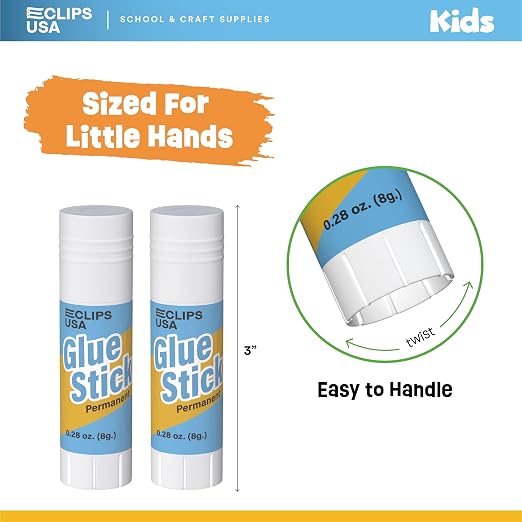 Glue Sticks Bulk, Washable Glue Sticks