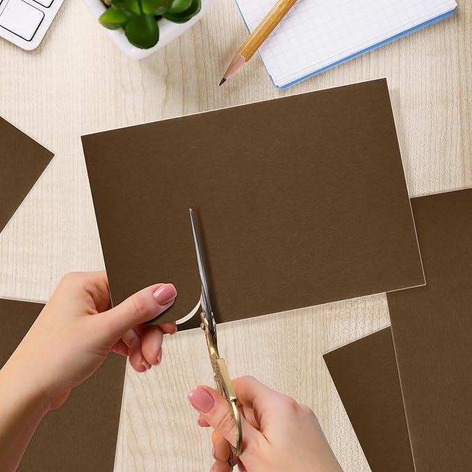 10PCS Brown Self Adhesive Felt Fabric Sheets Sticky Felt Sheets