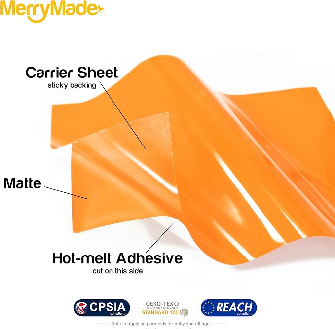 Red Heat Transfer Vinyl HTV Roll Matte PU 12" x 15 ft. | Easy to Cut, Weed &