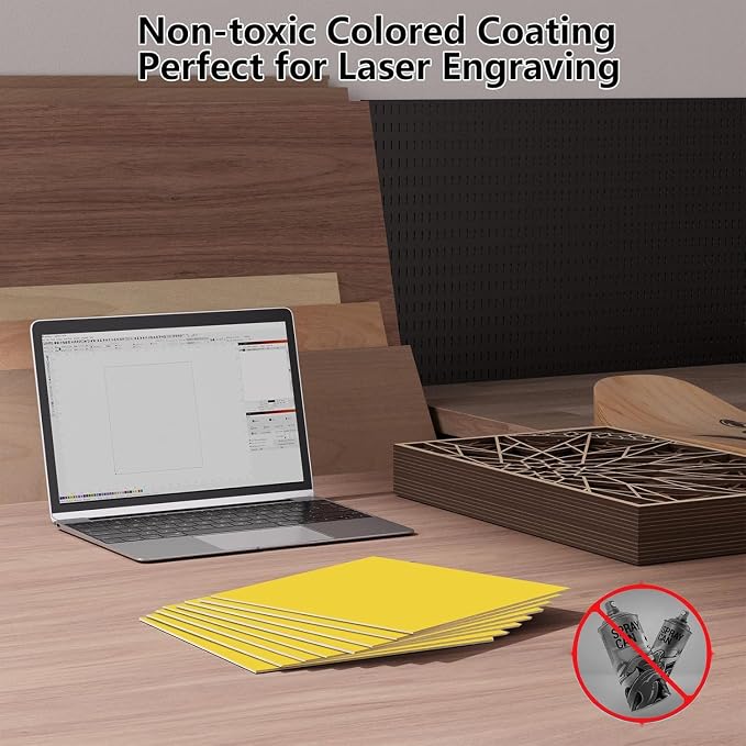 4 Pack Pre-Painted Colored Plywood Sheets, DIY Crafts, Models Making