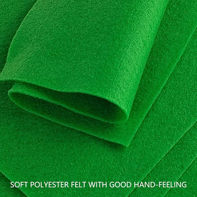 Jtnohx Color Felt, Soft Felt Sheets, 1.4mm Thick 8"x12" Handicraft Felt Fabrics