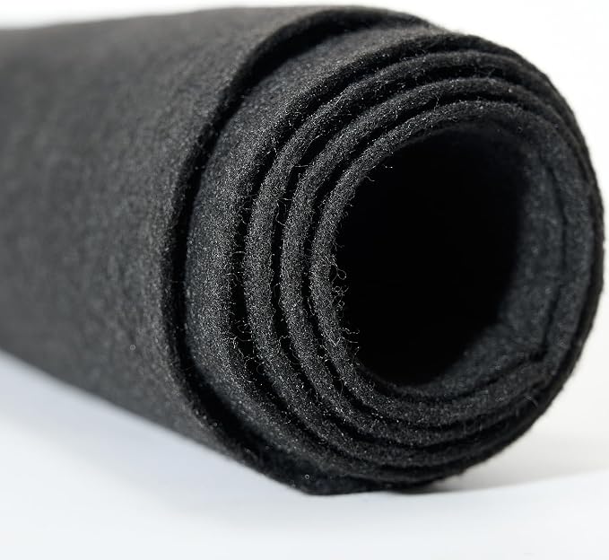 Soft Black Felt Fabric 36"X 36"/ 1.6mm Thick Sewing Patwork Material Large