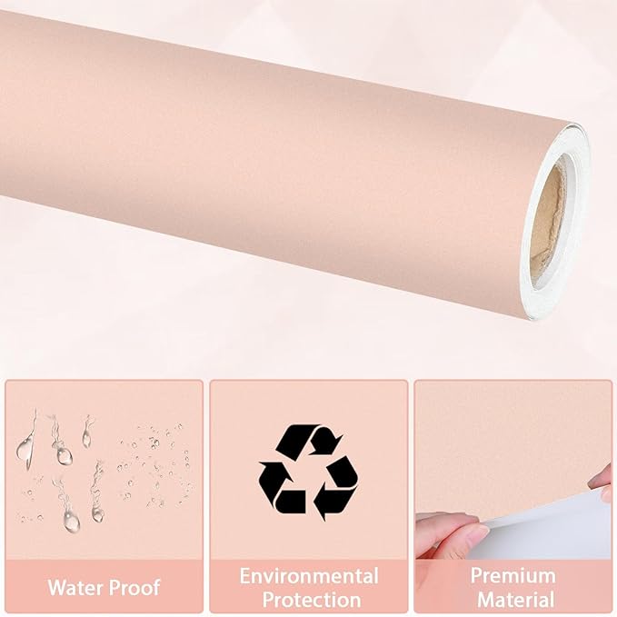 Qyeahkj Pink Bulletin Board Paper Roll Girl Blush Pink Bulletin Board