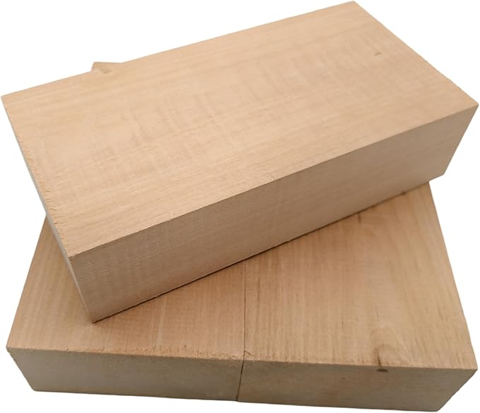 3PCS Basswood Carving Blocks, Whittling Wood Carving Kit, Unfinished Wooden