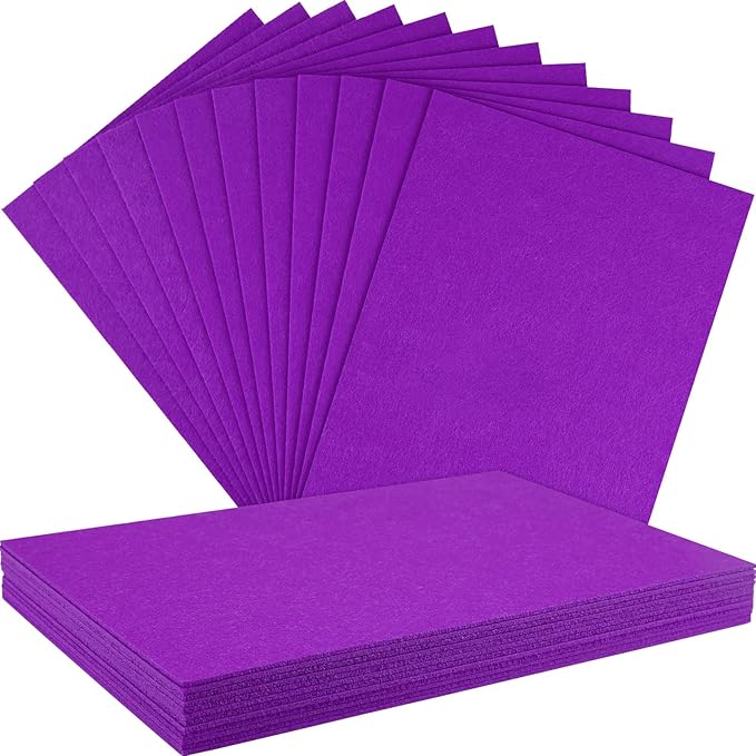 NEBURORA 12 Pcs 2mm Thick Stiff Felt Sheets