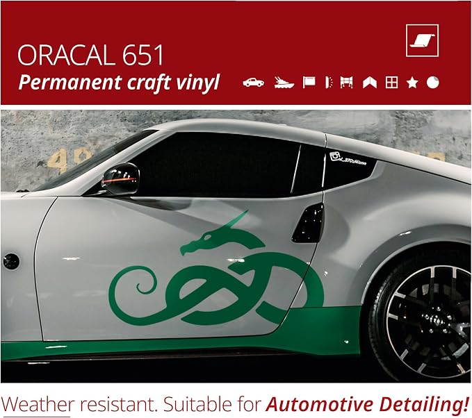 ORACAL 651 Gloss Green Permanent Vinyl Tape Roll – Premium Adhesive Film
