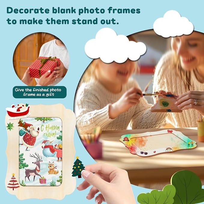 VOKOY 15 Pack Wooden Picture Frames