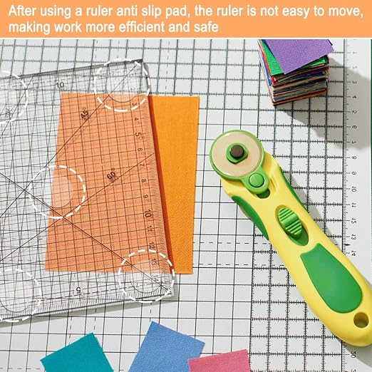 Ruler Grips, Non-Slip Ruler Rings, Quilt Template Grips, Silicone Grips