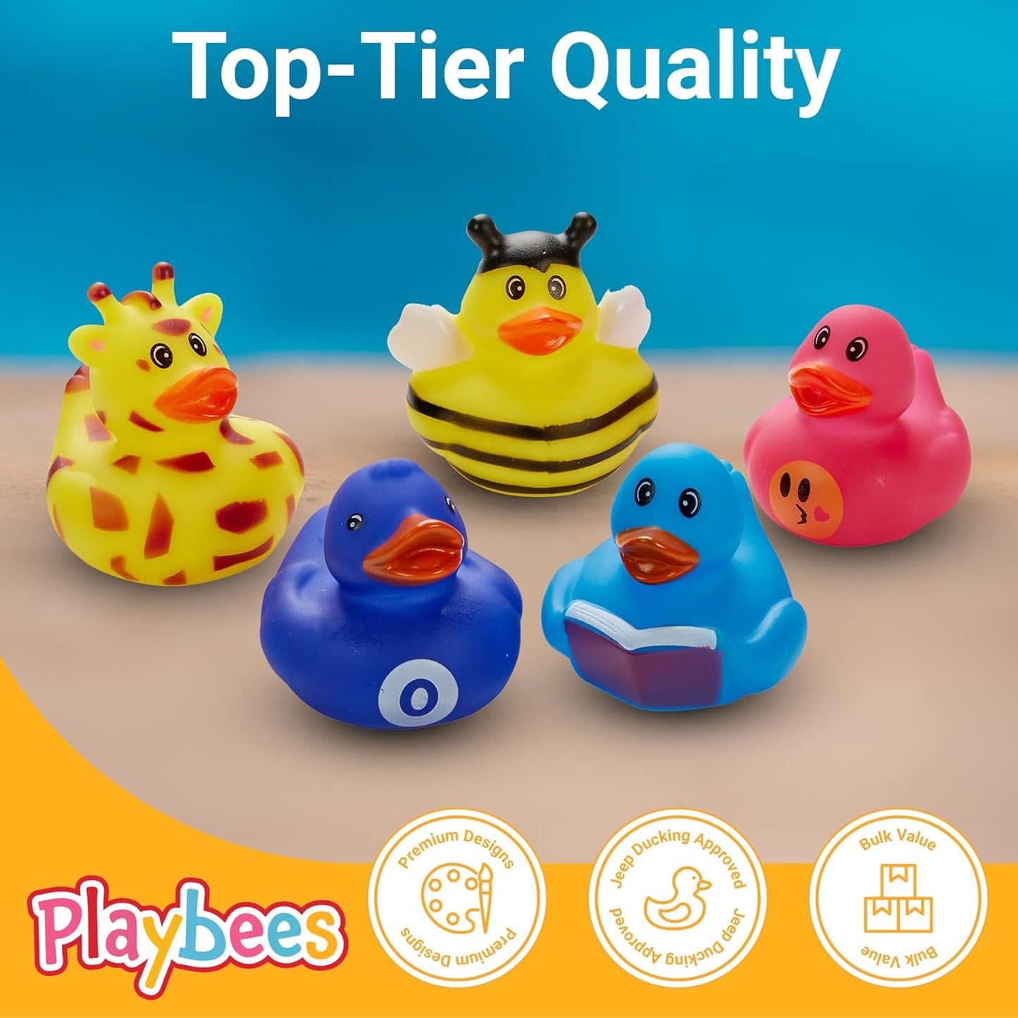 Assorted Rubber Ducks in Bulk Mini Rubber Duckies for Kids Baby Bath Shower Toys Funny Jeep Ducks for Jeep Ducking, Cruise Ship, Birthday Gifts, Summer Beach Pool Activity, 25 Pcs