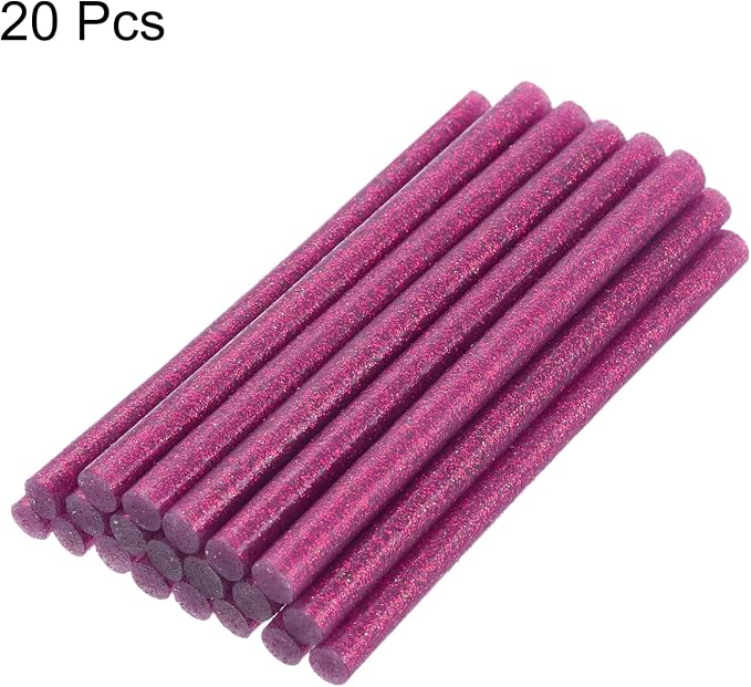 uxcell 20pcs Hot Glue Sticks for Glue Gun 7mm/0.27-inch x 8-inch Mini Hot Melt
