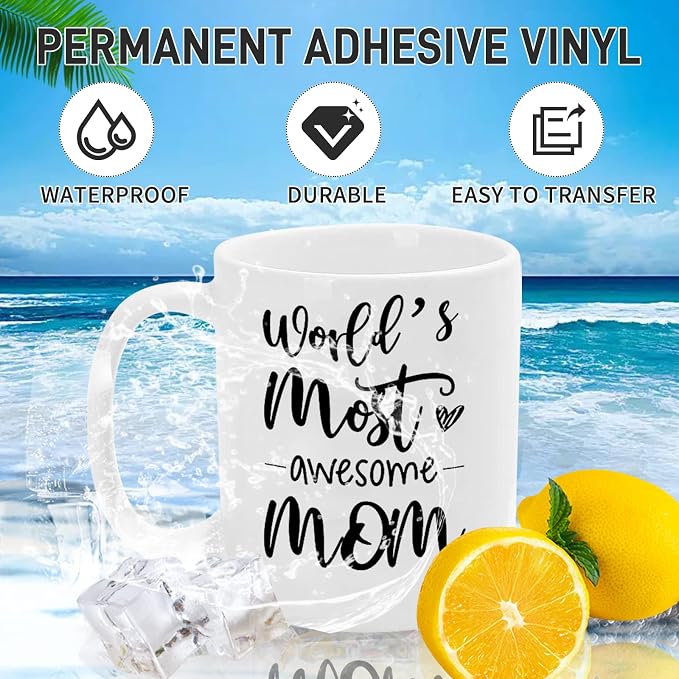 IModeur Glossy Black Permanent Vinyl Roll