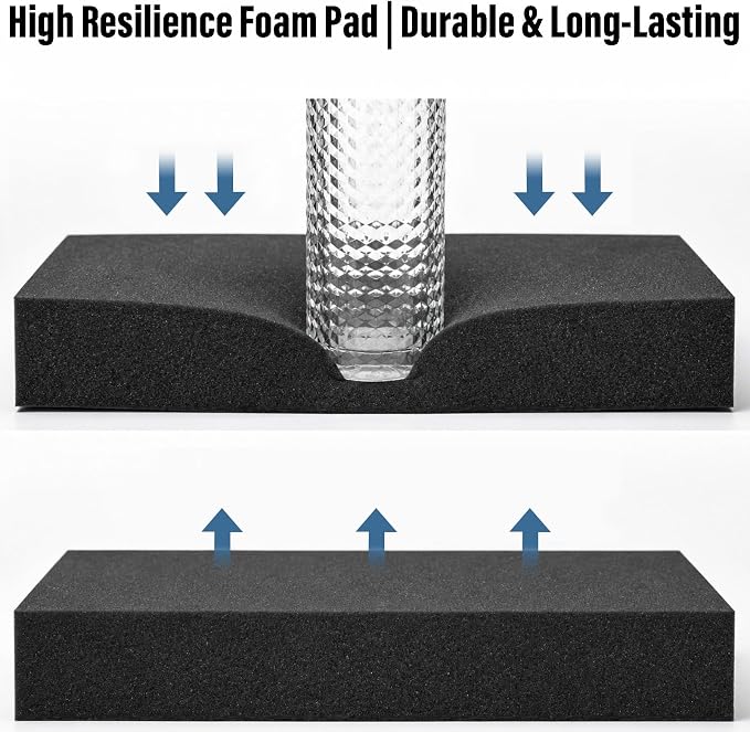4pcs High Density Packing Foam Sheets, Cushioning Foam Inserts