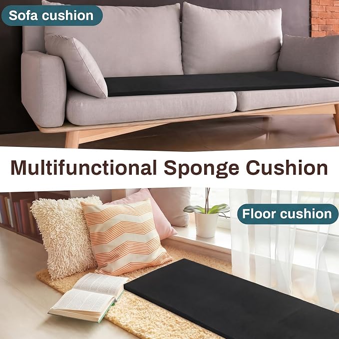 Frienda 1 Pack 118" x 60" x 0.5"Upholstery High Density Craft Sheets Cushion