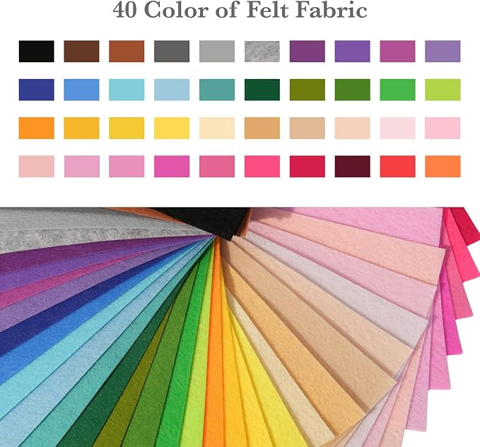 Phantomon 40 Colors Felt Sheets