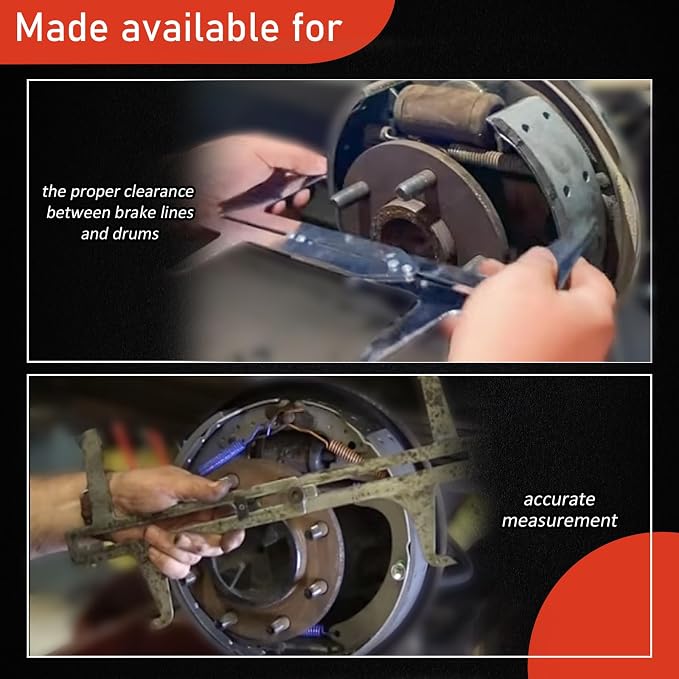 RAMATA Adjusting Brake Shoes and Installing Drum/Brake Resetting Gauge/Brake