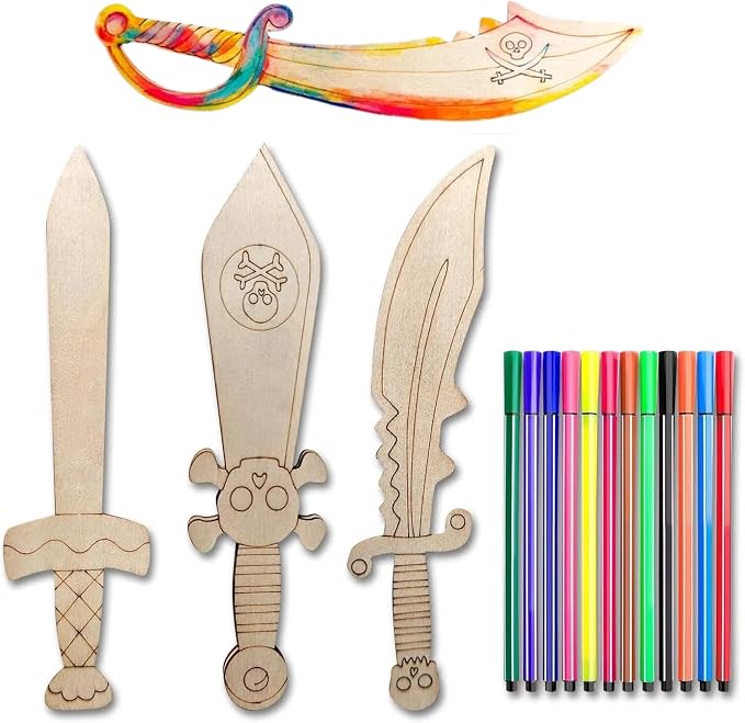 Le Shang 12 PCS Unfinished Wood Crafts, Spring Crafts