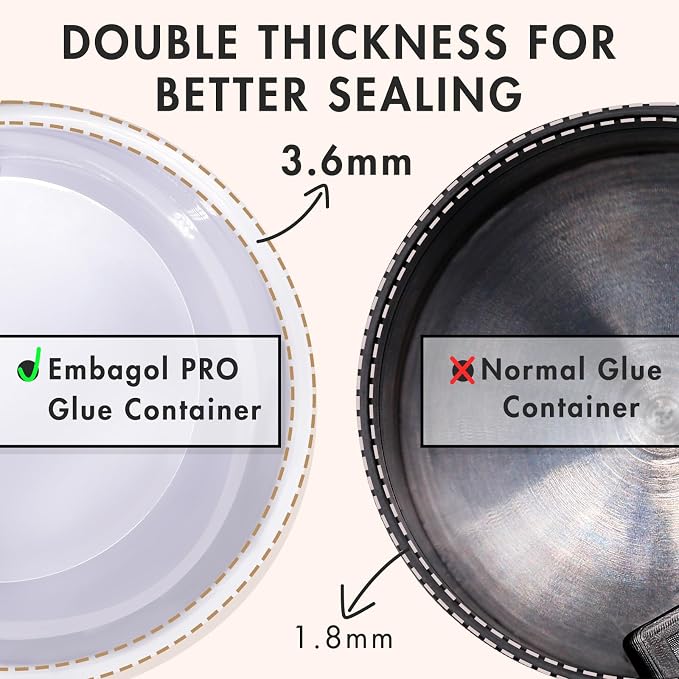 Eyelash Glue Storage Container Tank