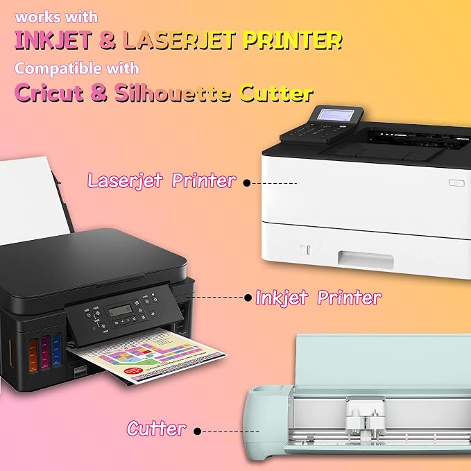HTVRONT Heat Transfer Paper for Light T Shirts
