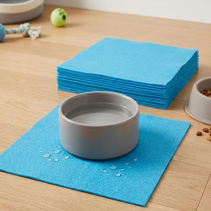 HaoFeiJH 6 Pcs Soft Blue Felt Fabric Sheets