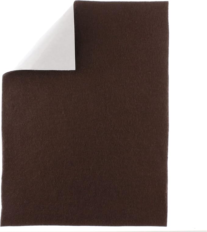HairBow Center LLC HBC Merino Wool Blend Felt Crafting Sheets Adhesive Backed