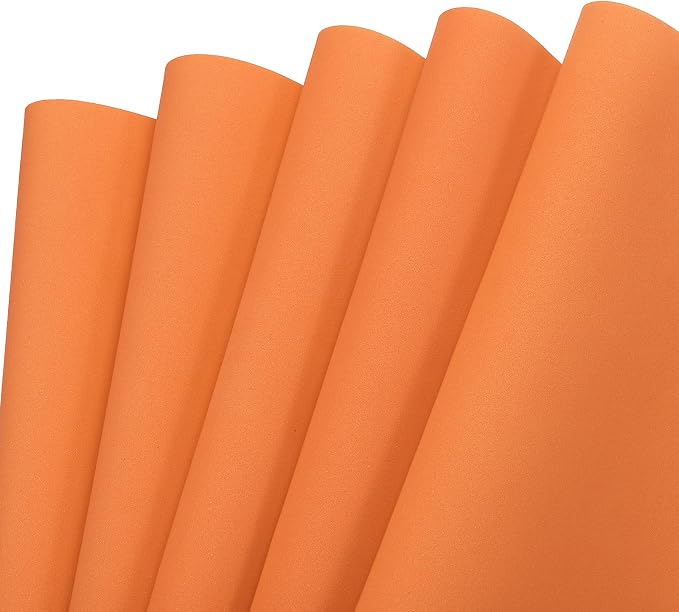 MECCANIXITY EVA Foam Sheets Orange 19.7 Inch x 35.4 Inch 1mm Thick Crafts Foam