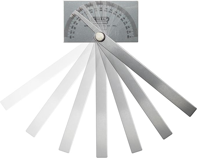 General Tools Angle Protractor #17 Stainless Steel Square Head + General Tools