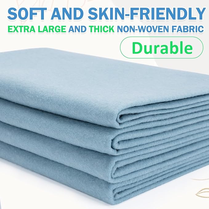 XSEINO Dusty Blue Large Felt Fabric 36" X 36 ", 1.4 mm Thick Soft Felt Fabric