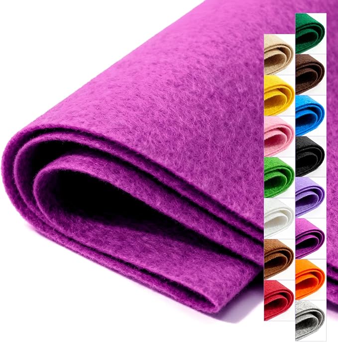 Felt Fabric 36'' X 36'' Large Felt Sheets Stiff Craft Felt by The Yard