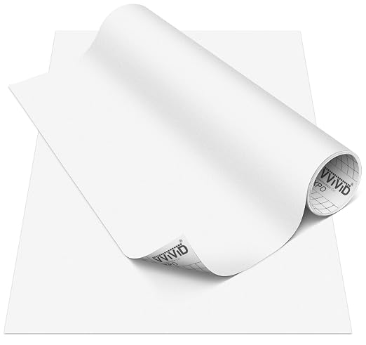 VViViD DECO65 Suede White Permanent Adhesive Craft Vinyl