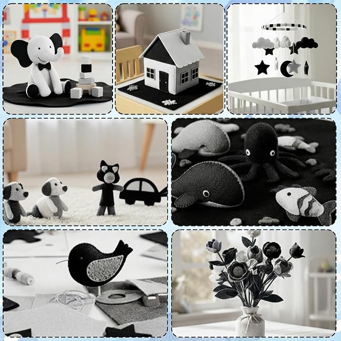 Ymapinc 10PCS Felt Fabric Sheets