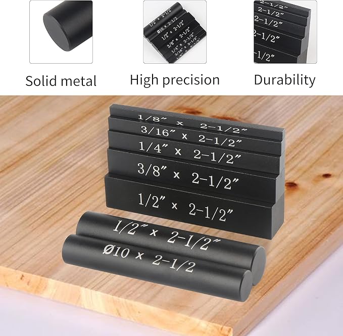 EANOSIC Setup Blocks Height Gauge Set, Bars Include Laser Engraved Size Markings